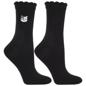 Skarpetki z haftem kotek