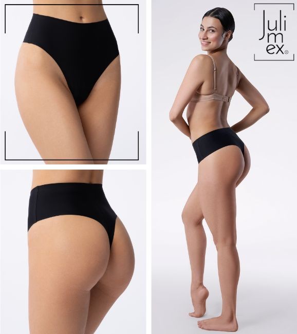 Simple String Maxi - stringi z wysokim stanem CZARNE