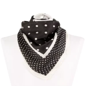 Apaszka w groszki czarna