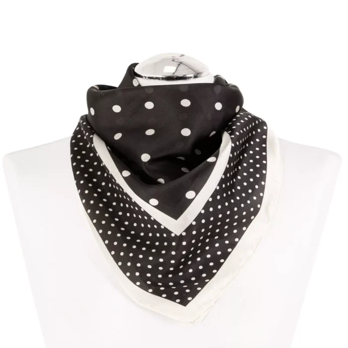 Apaszka w groszki czarna