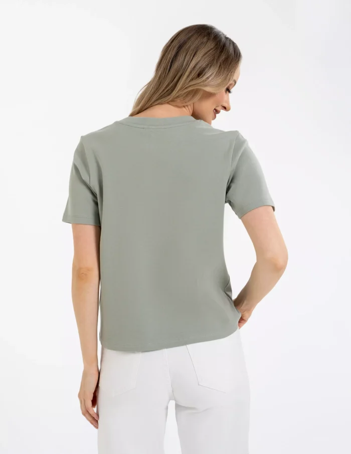 T-shirt bawełniany KHAKI