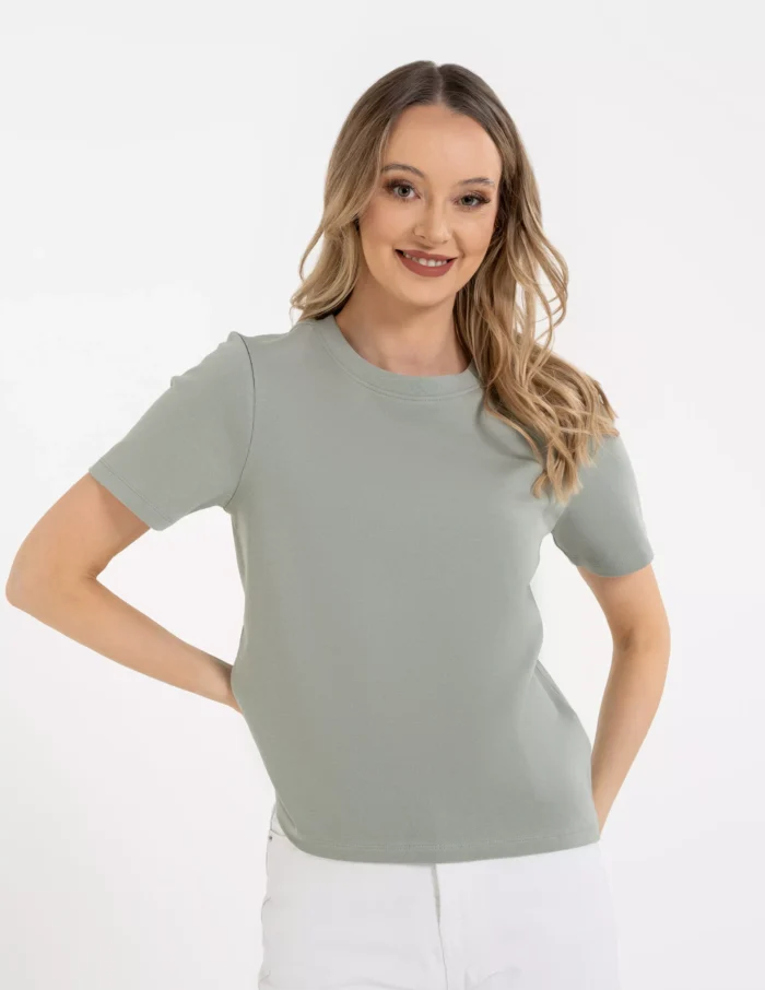 T-shirt bawełniany KHAKI