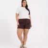 Szorty damskie CZEKOLADOWE